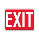 EXIT (White Text on Red) Sign